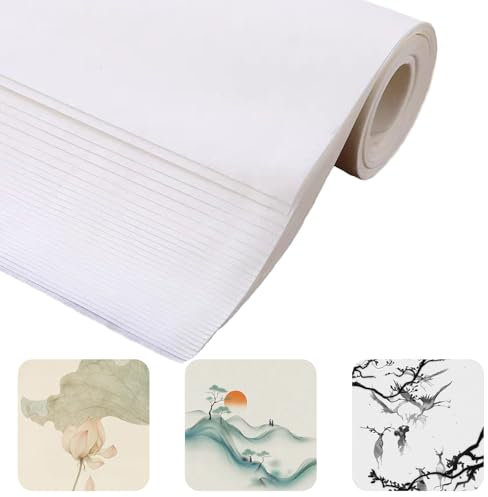 120 Chinese Sumi Paper, 38 * 27CM, Xuan Paper, Art Craft Painting Paper, Gekochtes Reispapier, Drawing Paper Roll for Toddlers, Children, Students