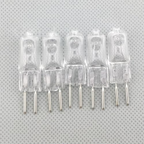 WOLTHID 120V Halogen Light Bulb 2 Pin G5.3 20W JCD Type Bi-Pin Light 35W 50W 75W 100W 150W Dimmable G5.3 Halogen Bulbs 5PCS 35W-120V