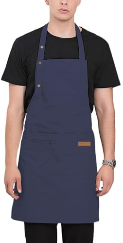 Workshop Apron - Heavy Duty Apron for Men, Adjustable Tool Holder | Durable Canvas Work Apron, Pockets for Tools & Accessories, Comfortable Professional Protective Gear for