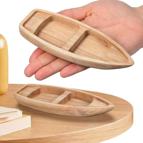 UKCOCO Modèle de bateau en bois : modèle de bateau en bois inachevé pour bricolage décoration de bureau à domicile 17,00 x 6,50 x 2,10 cm