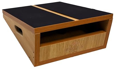 NEVERPEAK Wadendehner aus Holz – 5 Neigungswinkel (15°–40°) für Waden & Beinmuskulatur – Rutschfest, Stabil bis 130 kg – Für Fitness, Physiotherapie & Mobility Training