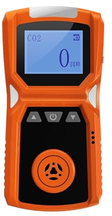 Détecteur de CO2 Détecteur de xyde de Carbone Moniteur Appareil de Mesure Alarme Détecteur de gaz Analyseur de CO2 Capteur Professionnel Hte Précision Large Gamme de Tests(CO2 Detector)