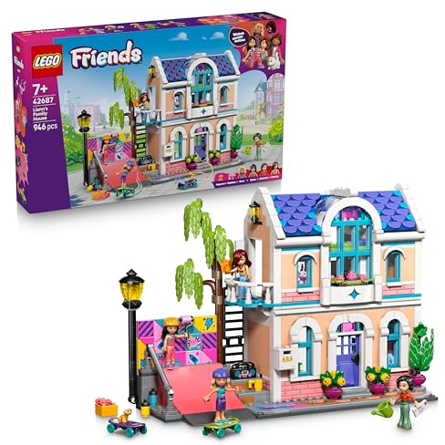 LEGO Friends La Maison de Famille de Liann - Jeu de Construction - Set Miniature - Jardin, 4 Mini-Poupées, Figurines d'Axolotl & Gecko - Accessoires - Cadeau d'anniversaire pour Fille dès 7 Ans 42687