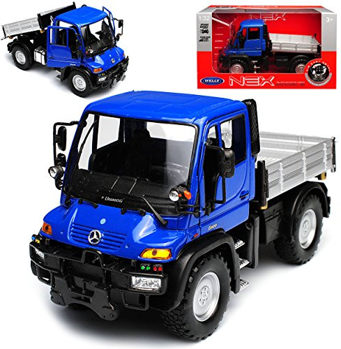 Generisch Mercedes-B Unimog U400 Blau LKW Truck 1/32 Welly Modell Auto