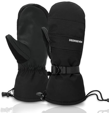 Harssidanzar Guantes Snowboard Impermeables Polar Unisex KM060EU Negro XL