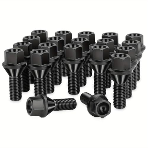 Rufutle Pernos De Rueda para BMW Serie 1/3/5/6/7 E81 E21 E, 20 Pieza Pernos de Rueda M12x1,5 36136781150/36131095390