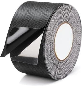 XHYASD Gummigriffband 5 cm x 5 m Rutschfest Selbstklebend Schwarz | Polyurethan, 5 cm x 5 m, schwarz, wasserdicht, selbstklebend, UV-beständig