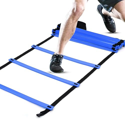 ND Sports Agility Ladder – Speed & Footwork Training Ladder with Flat Rungs – Adjustable Fitness Ladder for Football, Boxing, Coordination & Strength