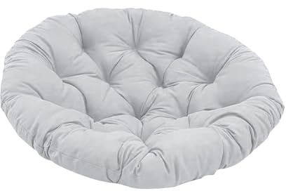 DUNSBY Coussin Fauteuil Suspendu Coussin de Chaise à œufs 20 Pouces Panier Suspendu(Light Gray)