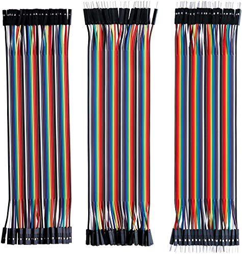 DollaTek 360pcs 20cm Male To Female/Male To Male/Female To Female Jumper Cable DuPont Line - 9 rows