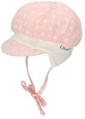 Sterntaler Baby Mädchen Mütze Baby Ballonmütze Brik Sonnenhut - Babymütze, Kindermütze, Erstlingsmütze mit Bindebändern - waschbar - rosa, 35