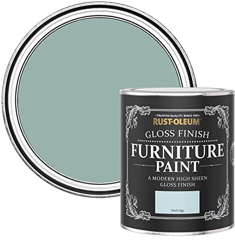 Rust-Oleum Blue Furniture Paint in Gloss Finish - Duck Egg 750ml