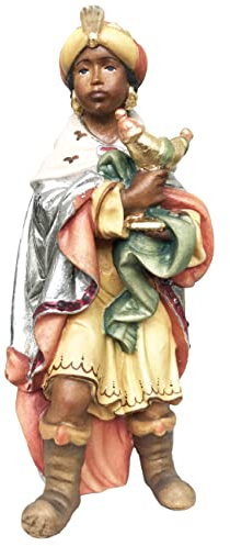 Dolfi Krippenfigur Heilige DREI Könige Caspar H 10 cm handgeschnitzt Holzfigur Holzstatue Statue aus Ahornholz