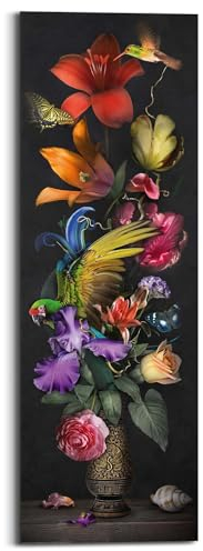 REINDERS Wandbild, Flower Portrait, Küche, Bilder, Wanddeko, Room Decor, MDF, Mehrfarbig, 90 x 30