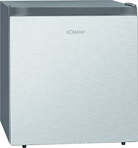 Bomann® Gefrierschrank klein mit 34L Nutzinhalt, Mini mit einer herausnehmbaren Glasablage mit wechselbarem Türanschlag & stufenloser Temperaturreglung - GB 7246 inox