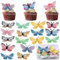 Shinybox Mariposa Cake Adornos, 72 Piezas Obleas Comestibles de Papel de Arroz con Diseño de Mariposa para Decoración de Pasteles, Adornos para Mariposas Magdalenas para Cumpleaños Baby Shower Boda