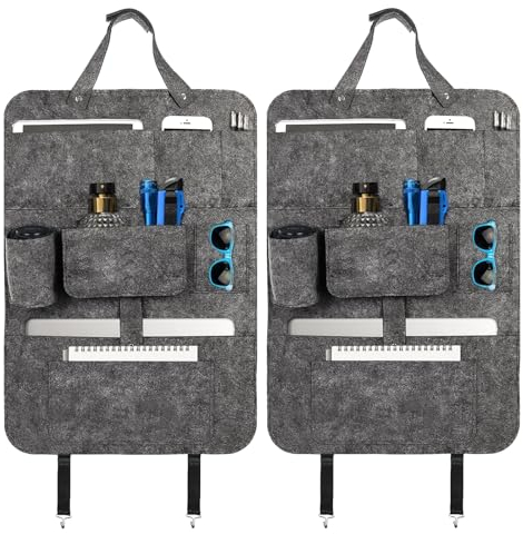 Autositz Organizer Auto Filz Organizer Aufkleber Rücksitztasche Aufbewahrungstasche Autoorganizer für Gadget Camping Zubehör