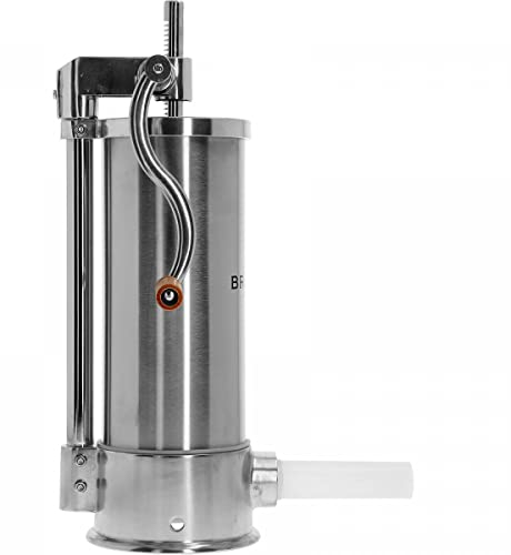 Wurstfüller 5 kg + 6 Füllrohre - Wurstmaschine aus Edestahl – Vertikal