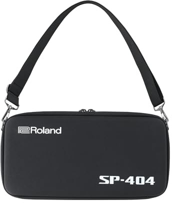 Roland CB-404-transportväska | Officiell transportväska för SP-404MKII-, SP-404A-, SP-404SX- och SP-404-samplers | Orange rattar för specialanpassning | Lätt och robust | Avtagbar axelrem