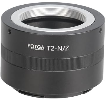 Hersmay Adattatore per obiettivo da T T2 a Z Mount per fotocamere mirrorless Nikon Z Mount Z5 Z6 Z7 Z50 Z6II Z7II