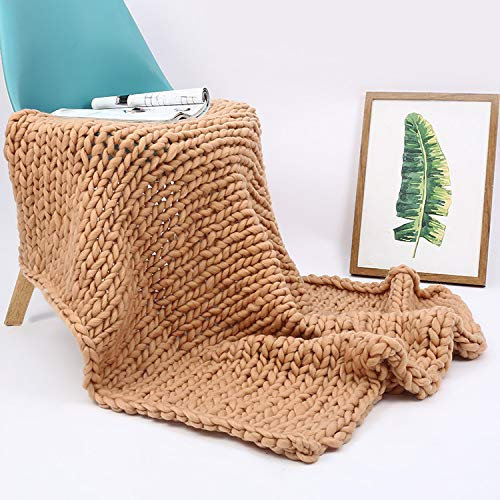 Sofabett-Fleece-Überwurfdecke, grobe handgefertigte Strickdecke, großer weicher Stricküberwurf, riesige Strickdecke, Überwurf for Sofa, Yoga-Matte, Heimdekoration und mehr, 130 x 170 cm, grau ( Color