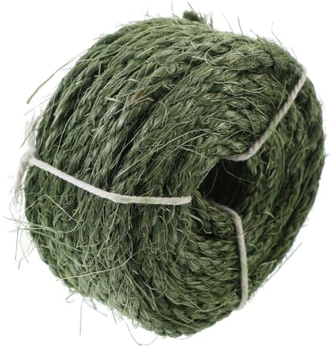 Happyyami 1rolle Sisal Seil Für Katzenkratzbäume Strapazierfähiges Natürliches Sisal Mit Hoher Abriebfestigkeit Als Ersatz Für Kratzsäulen Und -projekte