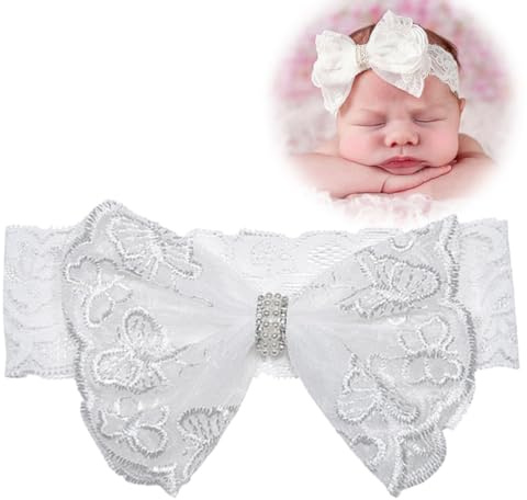 bandeau bébé fille, bandeau bébé fille blanc dentelle bowknot bandeau cheveux avec boucle bandeau bébé fille boucles cheveux fille bandeau enfant enfant nouée