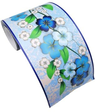 Borde de papel tapiz, línea de corte de pared 3D, líneas de pared decorativas Patrón de flores de papel tapiz Borde de papel tapiz elegante Pelar y pegar 2,4 m * 10 cm Moldura de borde de pared modern