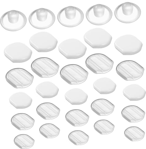 Gogogmee 60stücke Silikon-ohrring-polster Zum Anklipsen Ohrclip-pads Kleine Transparente Ohrring-verschlüsse Zum Anklipsen Ohrpolster Für Ohrringe Und Ohrclips
