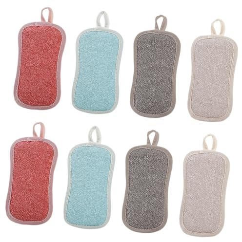 8pcs Kitchen Scrub Sponge Household Cleaning Sponges for Dishes | Sponge Material, Strong Absorption and Sturdy Build, Suitable for Kitchenware Washing and Daily Use