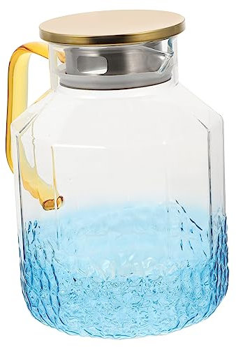 Cabilock Hervidor De Transparente Jarra De Agua Grande Para Cocina Dispensador Con Tapa y Para Jugo o Infusion Para Refrigerador