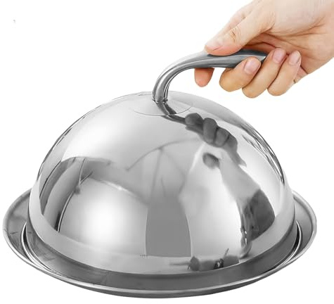 Griddle Basting Cover Round Plate Included Dish Lid