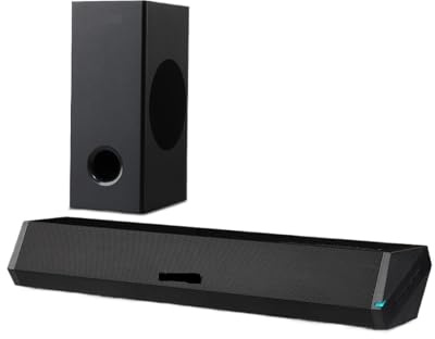 QAXRZCUCD Audio Soundbar With Subwoofer For Home TV Wireless Bluetooth 2.1 Sound Bar HD Surround System For PC Gaming Cinema-Like Experience