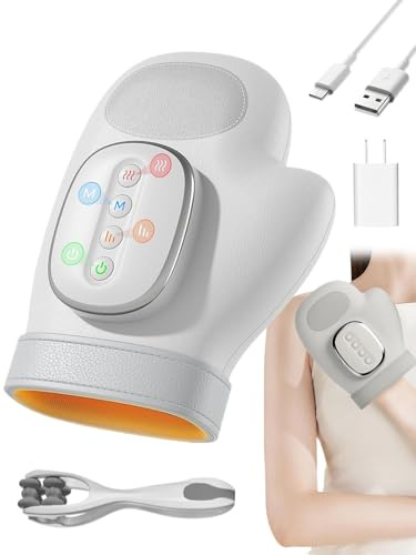 Masseur de Main Neuriva avec Chaleur et Compression, Masseur de Main sans Fil pour L'arthrite pour Le Canal Carpien, 3 Modes de Massage, 4 Températures, 5 Niveaux D'intensité, Massage Rechargeable