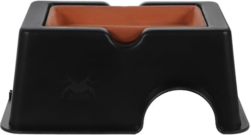 TOYANDONA Escondite para Reptiles Grande de Cerámica Efecto Piel de Reptil, Cueva Humidificadora Decorativa para Tortugas, Geckos y Serpientes en Terrarios y Acuarios