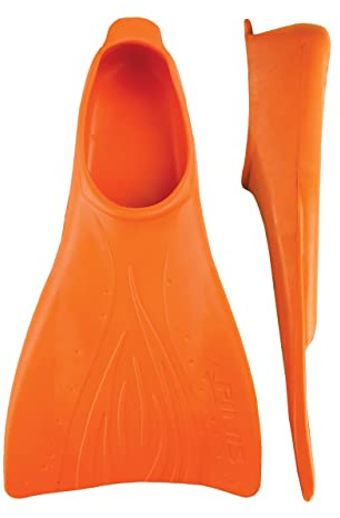 FINIS Booster Fins - Palmes de natation de haute qualité pour les enfants de 8 à 11 ans - Palmes de natation pour améliorer la position du corps et la technique de battement - Junior 11-1, Orange