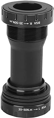 Fahrrad Innenlager, Rennrad Mountainbike Innenlager Aluminiumlegierung Durable Shaft Bushing für Mountain Road Fixed Gear Bike(Schwarz)