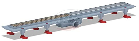 Befliesbar Duschrinne 850mm Bodenablauf Abflussrinne Duschablauf Ablauf Rinne