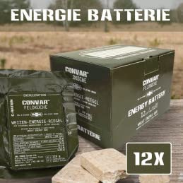 CONVAR Feldküche Weizen-Energie-Riegel - mit Vitaminen angereichert Energie Batterie (108 x 120g)