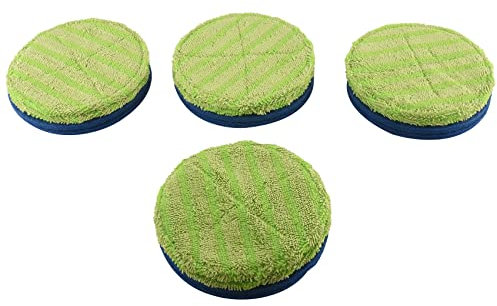Wresetly - Almohadilla de repuesto para fregona eléctrica eléctrica giratoria inalámbrica para fregona eléctrica inalámbrica que incluye 8 alfombrillas de microfibra y 8 juntas de uso completo