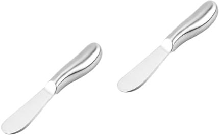 Alipis 2stücke Stainless Steel Butter Spreader Und Cheese Spatula Für Kuchen Butter Und Creme Rostfreier Küchenhelfer Für Gastronomie Und Zuhause