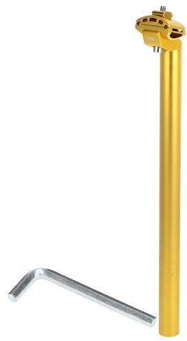 INFINAUTO Cykelsadel 27,2 x 400 mm, aluminiumlegering, extra lång vinkel, justerbar vinkel, cykelsadel