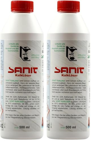Sanit Kalklöser 500 ml Flasche. Der Kräftige Kalklöser (Packung mit 2)