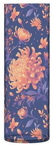 Large Orange Chrysanthemum Flowers Plastic Vases 11.8 x 3.9 Inch Large Vase Aesthetic Small Vases for Flowers Office Kitchen Wedding Decor