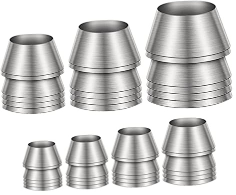 LOORGVEL 7 Stück Hammerkeil Metall Fixierkeile für Hammerstiel mit Robustem Eisen Langlebig für Schreinerarbeiten und Werkzeugverstärkung