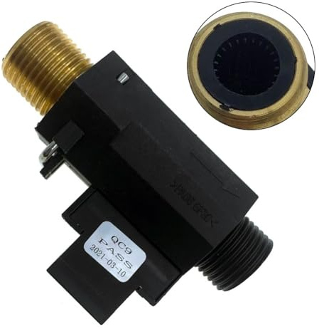 Volakebeing Boiler Water Flow Sensor Switch for Ariston Main Four 250V Brass Central Heating System Replacement Parts Hot Water Flow Control Switch Black Metal