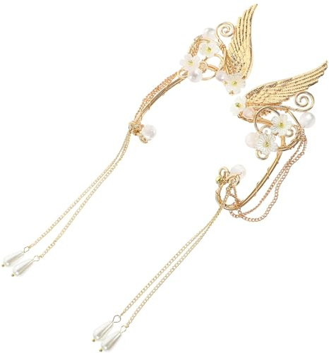 VOSAREA Ear Cuff Orecchini Donna Non Forati Nappe in Lega, Clip Auricolari Leggeri e Comodi per Feste, Matrimoni e Cosplay, Polsini Auricolari Eleganti per Ragazze
