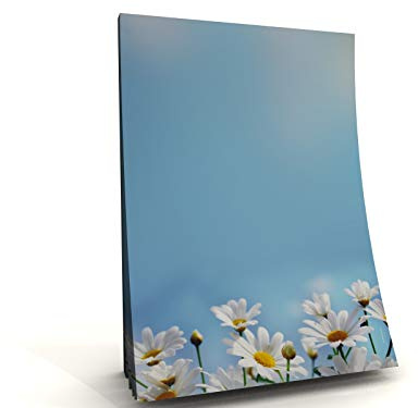 Notizblock A5 | Sommer, Blumen, Himmel Motivpapier Block | Gänseblümchen | 50 Blatt, 90g/qm | Schreibnotizblock | Notizblock | Schreibblock A5 | Paperandpicture