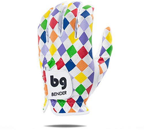 BG Bender Guanto da golf | Indossare a sinistra | (Argyle, uomo XL)