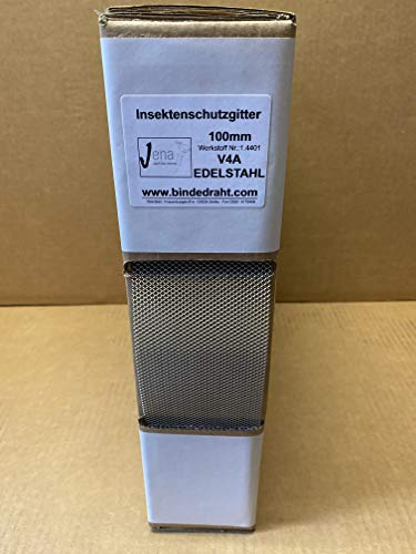 Neu Insektenschutzgitter aus EDELSTAHL V4A 100mm x 5m Vogelschutzgitter